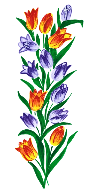 Tulip Tulips Spring Stickdatei