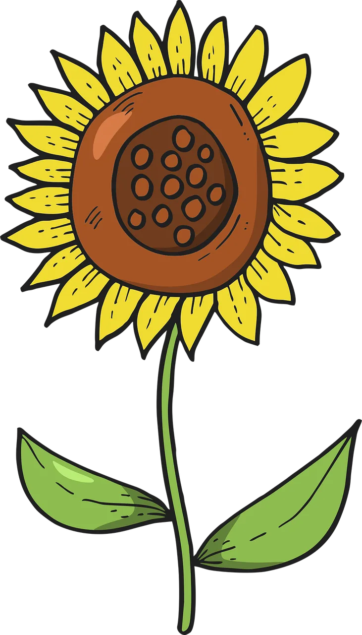 Flower Sunflower Flora Stickdatei – Blumen