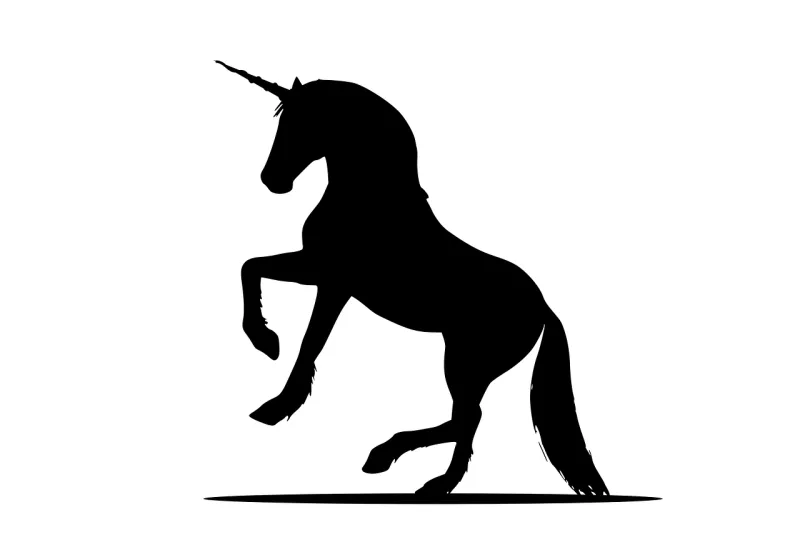 Unicorn Pegasus Silhouette Stickdatei – Kinder