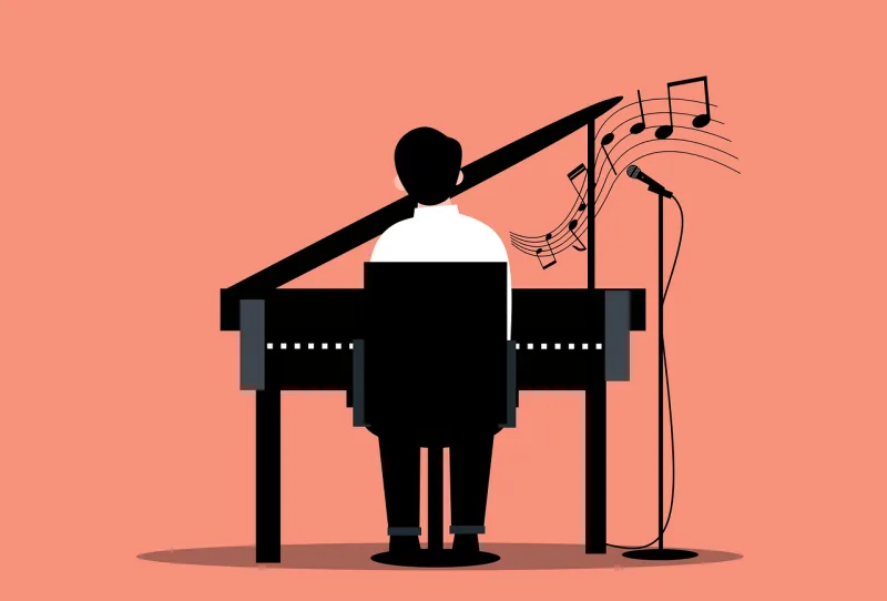Pianist Piano Music Stickdatei – Musik
