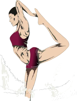 Woman Dancer Weight loss Stickdatei