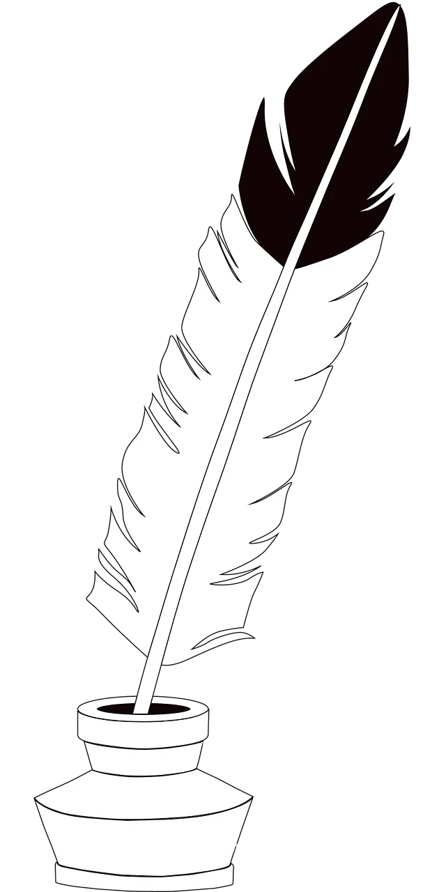 Feather Write Author Stickdatei – Natur