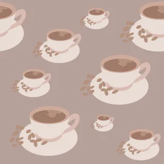 Coffee Cups Background Stickdatei