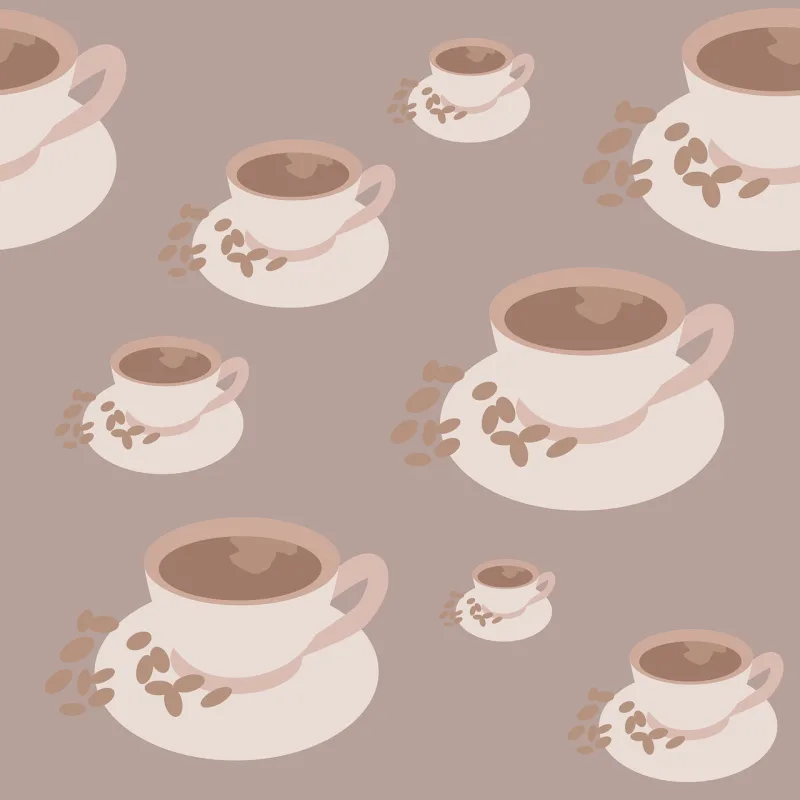 Coffee Cups Background Stickdatei – Essen & Trinken