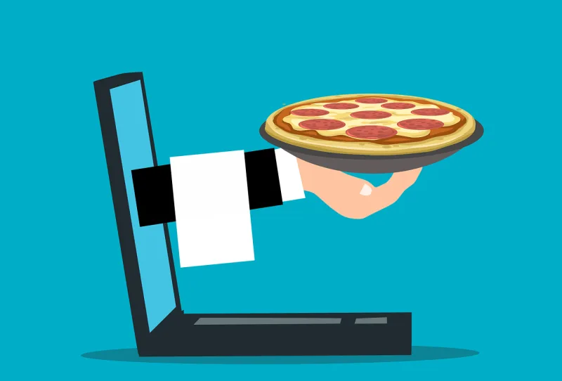 Pizza Online Laptop Stickdatei – Essen & Trinken