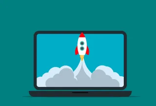 Rocket Startup Successful Stickdatei