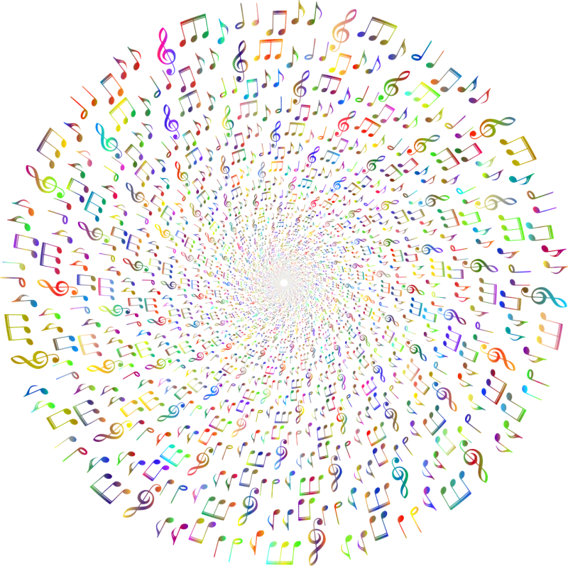 Music Vortex Mandala Stickdatei – Musik