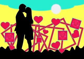 Happiness Couple Happy Stickdatei