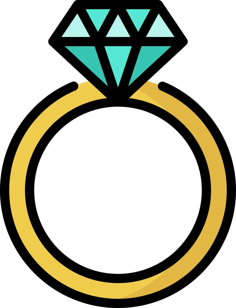 Ring Diamond Jewelry Stickdatei – Herzen & Liebe