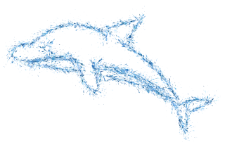 Dolphin Animal Abstract Stickdatei