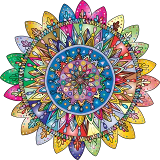 Mandala Ornamental Colorful Stickdatei