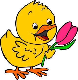 Easter Chick Cute Stickdatei
