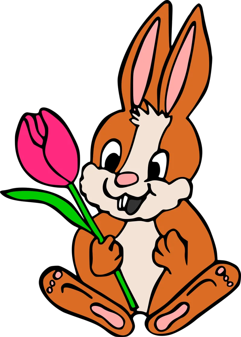 Easter Flower background Bunny Stickdatei – Blumen
