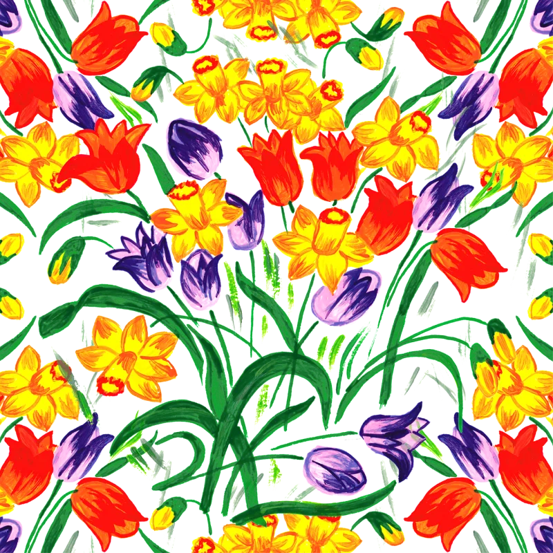Spring Spring flowers Background Stickdatei – Blumen