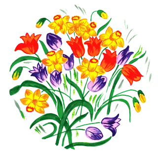 Tulip Tulips Spring Stickdatei