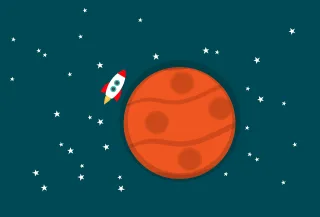 Rocket Planet Space Stickdatei