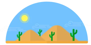 Desert Cactus Hills Stickdatei