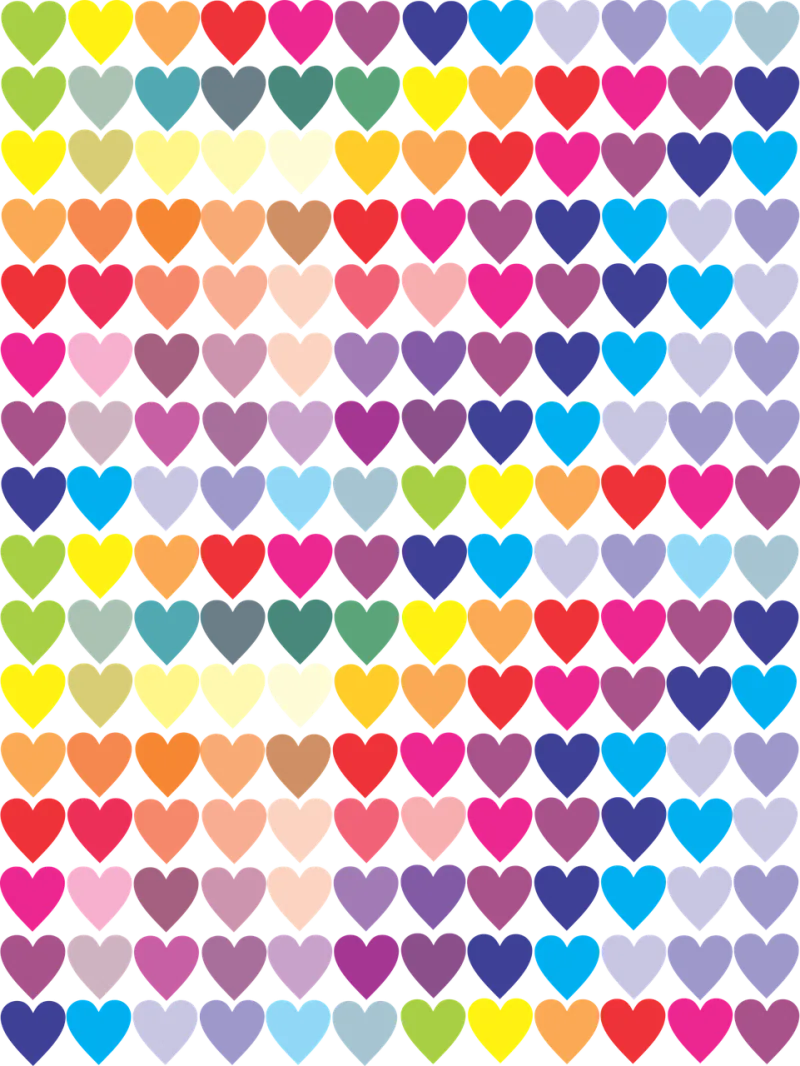 Heart Love Color Stickdatei – Herzen & Liebe