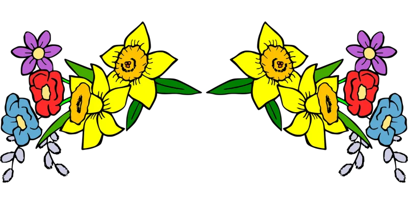 Spring Early spring Narcissus Stickdatei – Blumen
