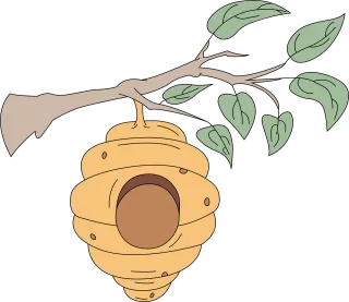 Beehive Branch Tree Stickdatei