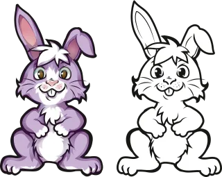 Rabbit Hare Easter bunny Stickdatei