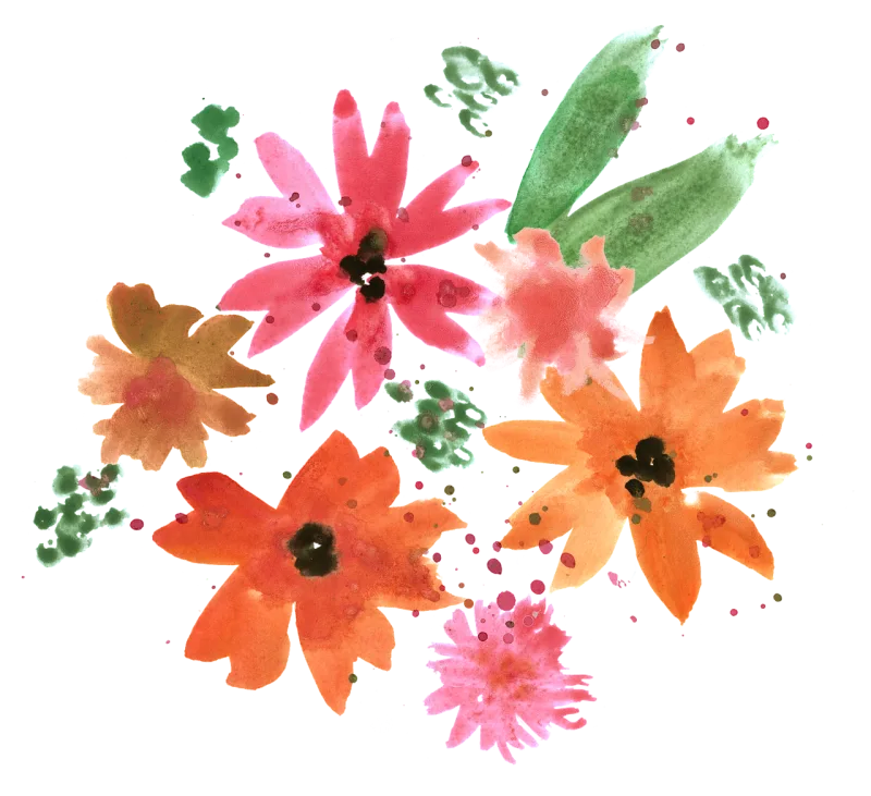 Flower Watercolor Watercolor painting Stickdatei – Weihnachten