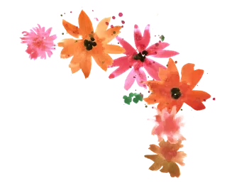 Flower Bouquet Watercolor Stickdatei