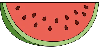 Watermelon Vitamins Fruit Stickdatei