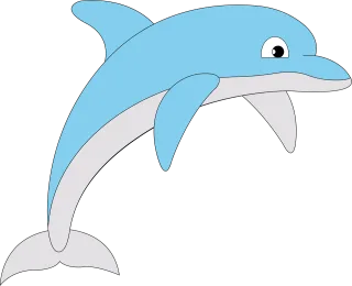 Delfin Mammal Ocean Stickdatei