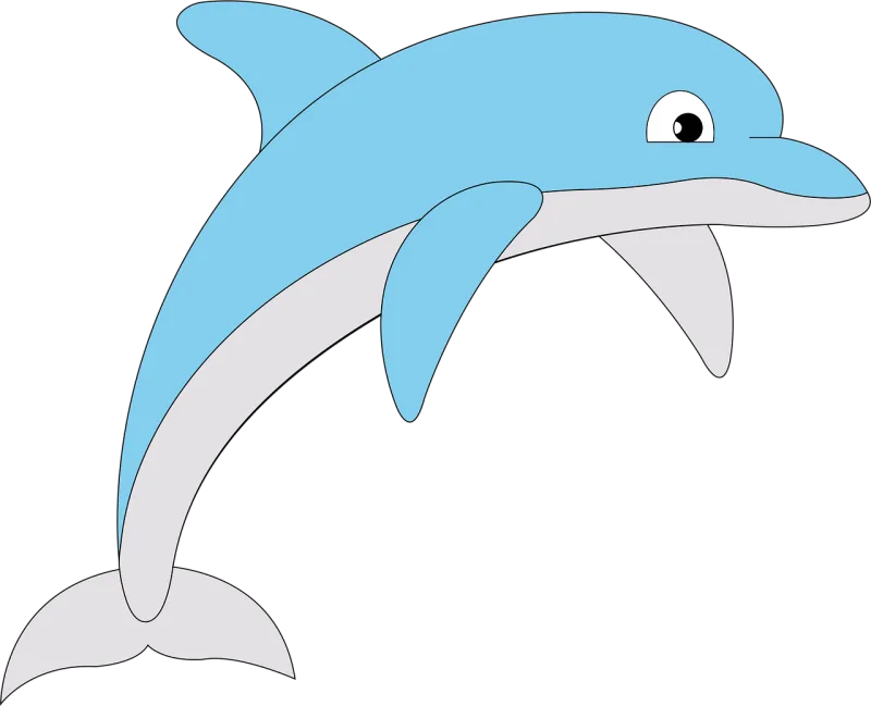 Delfin Mammal Ocean Stickdatei – Tiere