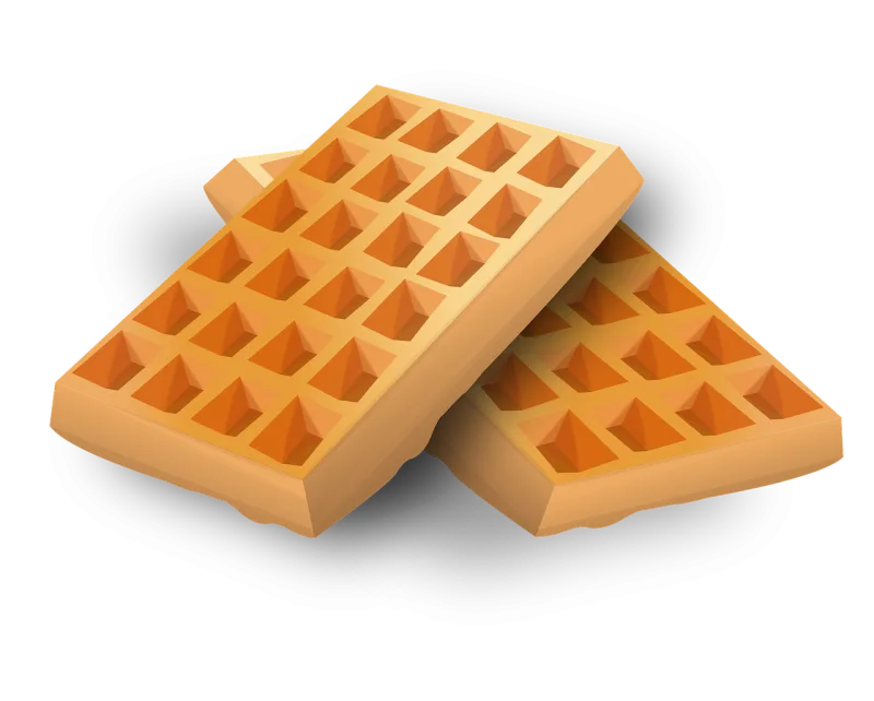 Waffles Cake Dessert Stickdatei – Essen & Trinken