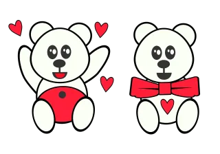 Panda Bear Funny Stickdatei