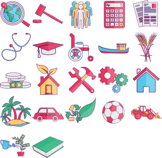 Icon pack Globe Judge Stickdatei