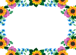 Flowers Roses Sunflowers Stickdatei