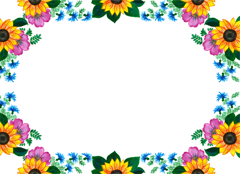 Flowers Roses Sunflowers Stickdatei – Blumen