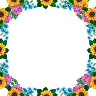 Frame Flowers Flower background Stickdatei