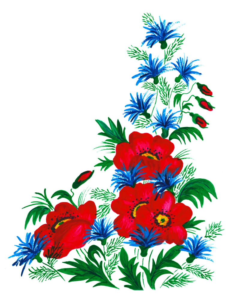Flowers Plant Watercolor Stickdatei – Blumen