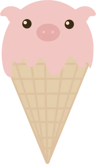 Ice cream Dessert Cone Stickdatei