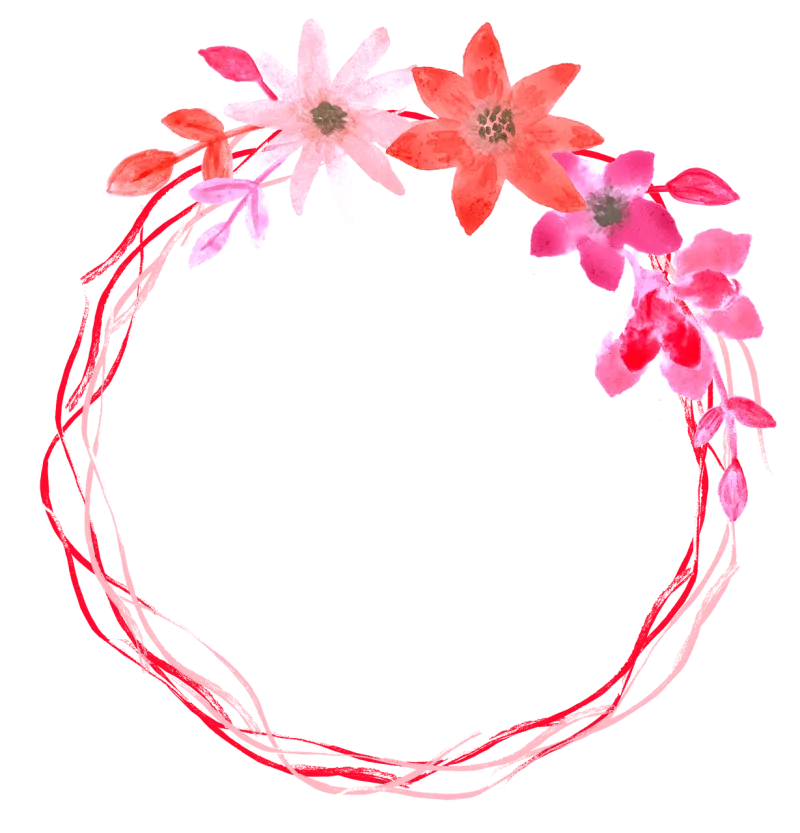 Flowers Watercolor Hand drawing Stickdatei – Weihnachten