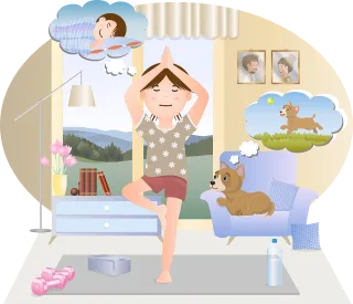 Yoga Exercises Fitness Stickdatei