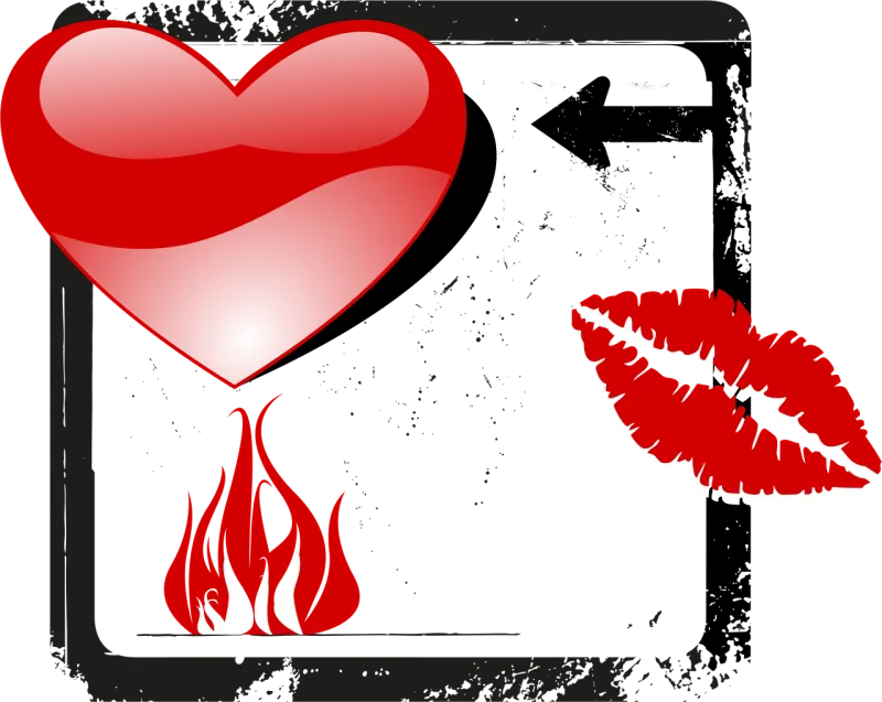 Valentine Heart Fire Stickdatei – Herzen & Liebe