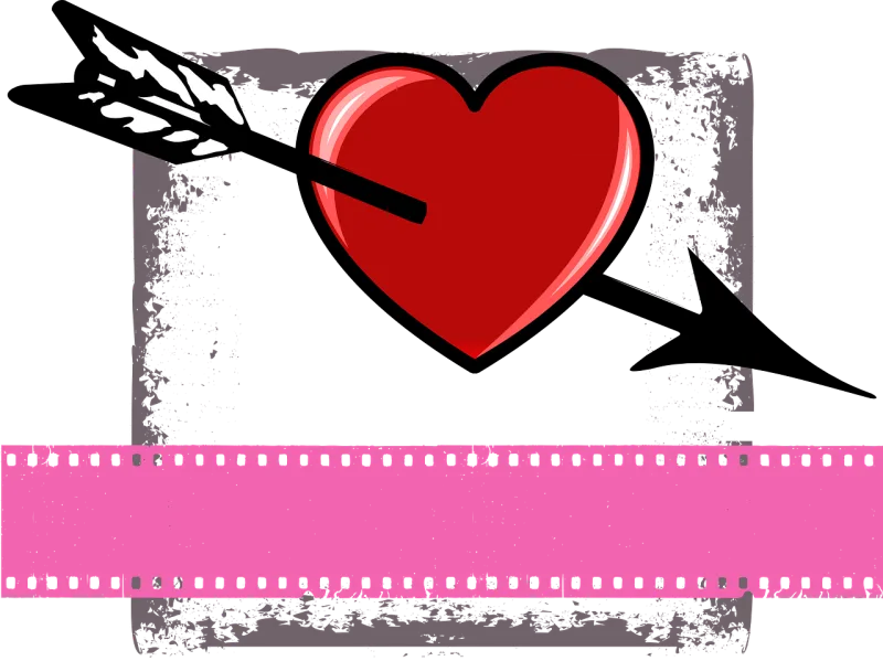 Valentine Heart Arrow Stickdatei – Herzen & Liebe