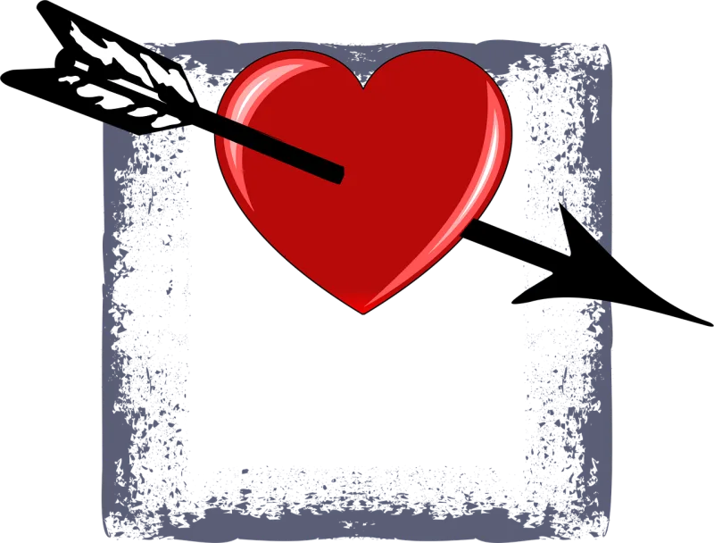 Valentine Heart Arrow Stickdatei – Herzen & Liebe