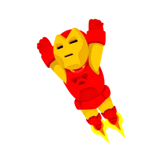 Iron man Robot Superhero Stickdatei
