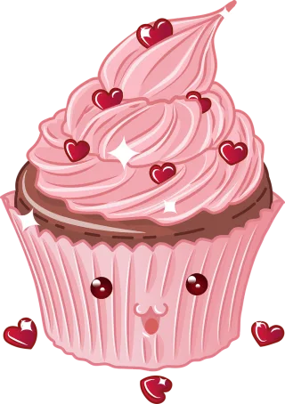 Cupcake Dessert Food Stickdatei