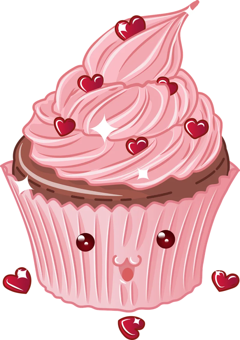 Cupcake Dessert Food Stickdatei – Kinder