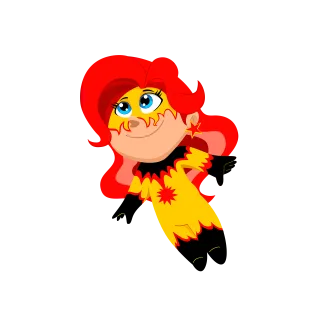 Firestar Marvel Superhero Stickdatei