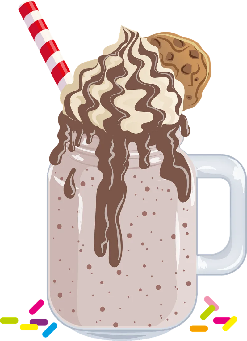 Milk shake Chocolate Drink Stickdatei – Essen & Trinken