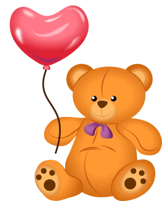 Bear Teddy Love Stickdatei