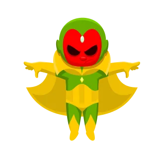Vision Superhero Marvel Stickdatei